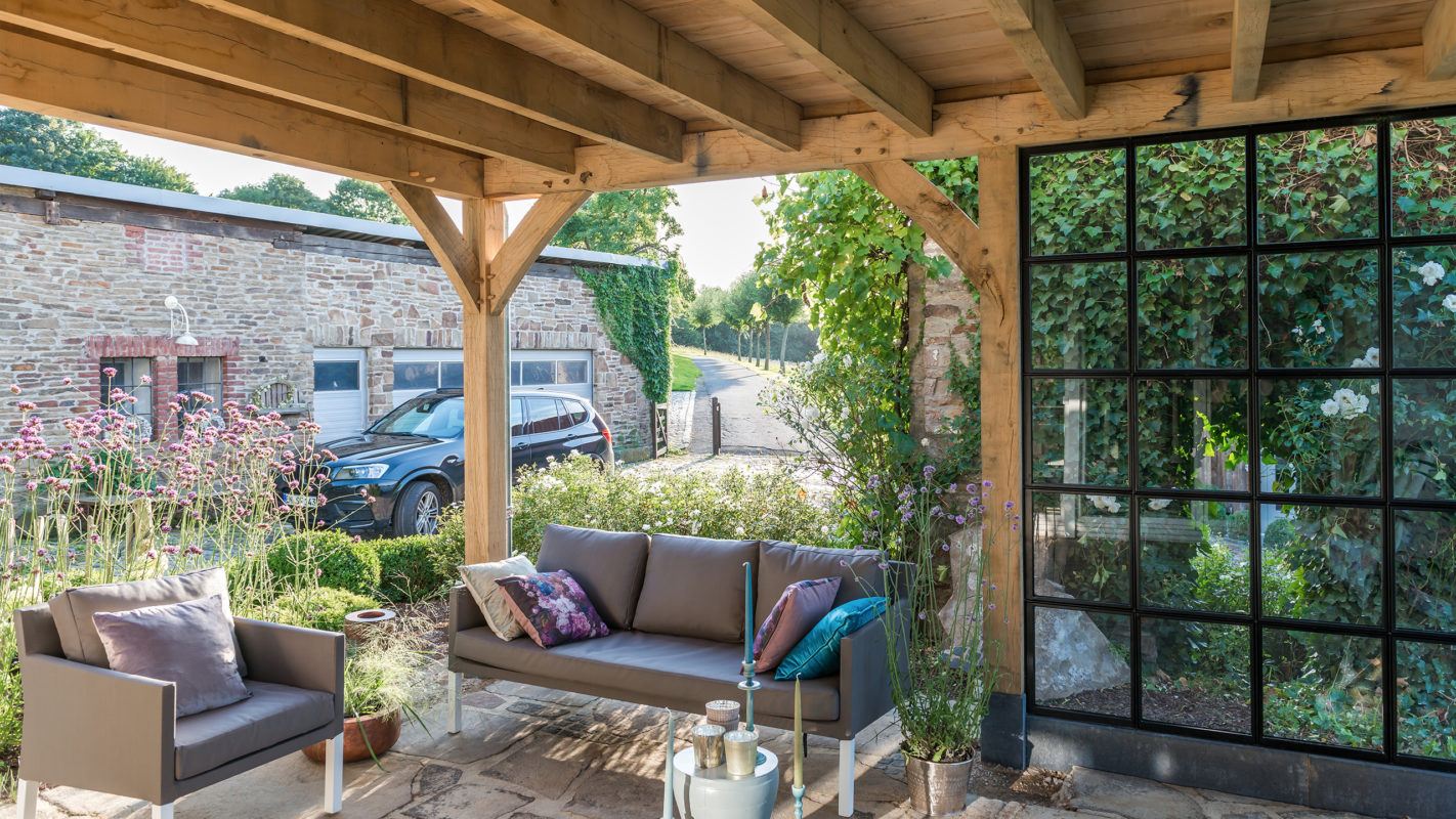 Exklusive Veranda aus Eichenholz, Witten (Dld) | Bronkhorst Gartenhaus